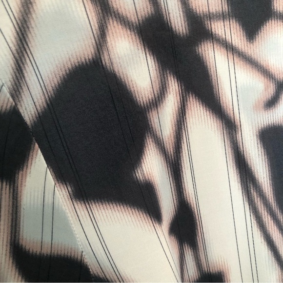 BCBGMaxAzria Abstract Floral Surplice Dress - Picture 7 of 14